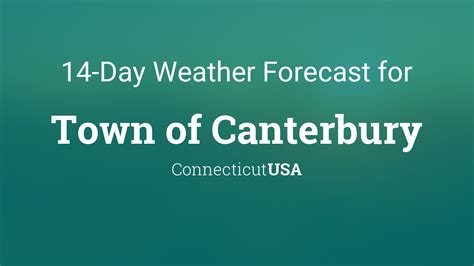 canterbury ct weather forecast